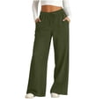 thumbnail image 2 of Elastic Waist Jeans for Women, Comdrip Women's High Waisted Straight Jeans Trendy Drawstring Tie Elastic Waist Stretchy Denim Pants Womens Stretch Jeans Army Green 2XL, 2 of 8