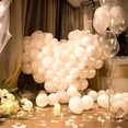 thumbnail image 4 of Bienvenido 100 globos blancos, globos de látex blancos, globos de látex con helio de calidad de 10 pulgadas, decoraciones con globos para fiestas, baby shower, baby shower, boda y día de San Valentín., 4 of 8