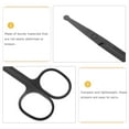 thumbnail image 4 of Tijeras recortadoras de pelo de nariz de acero inoxidable, tijeras de aseo de precisión con puntas redondeadas, removedor de pelo de nariz Manual para hombres y mujeres, 2 uds., 4 of 6