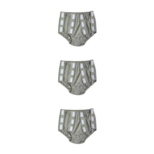 Pañal de incontinencia Reutilizable Seitruly para mujer Fiable y absorbente Gris XL