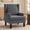 Dark Grey, variant on Bezseller Wingback Armchair with High Back, Upholstered Accent Chair for Living Room,Bedroom,Office,Beige