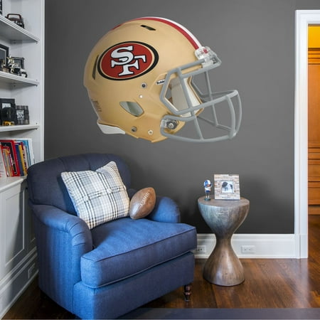 Fathead San Francisco 49ers Helmet Huge Officially Licensed Nfl Removable Wall Decal Fathead San Francisco 49ers Helmet Huge Officially Licensed Nfl Removable Wall Decal