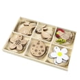 thumbnail image 1 of Forma de conejo Día de Pascua Ornamentos de madera con 30 cuerdas Adornos de madera colgantes hechos a mano para colgantes de decoración de fiesta 30 paquetes sidaley HA028232-00B, 1 of 5