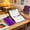 Purple, variant on Tri-Fold File Organizer Clipboard, Foldable Document Holder for Office, School & Business Use