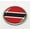 Metal Bezel, variant on Flag of Trinidad and Tobago | 3D Domed CAR Emblem Badge Sticker Chrome Metal Round Bezel