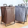 thumbnail image 3 of AuroraX Foldable Laundry Basket with Handles Large Quilted Cotton Laundry Basket for Organizer Decorative Narrow Cute Storage Hamper for Dirty Clothes Blanket Toy, 3 of 3