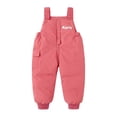 thumbnail image 2 of Uccdo 6M-3T Baby Boys Girls Winter Warm Snow Pants Overalls Snowsuit, Toddlers Button Down Jumpsuit Zipper Snow Bib Pants, 2 of 5