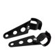 thumbnail image 1 of Soportes de montaje para faro de motocicleta, horquilla Racer de 28mm-34mm, aptos para Honda Kawasaki (negro), 2 uds., 1 of 5