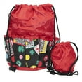 thumbnail image 2 of Bingo Bag and Coin Purse Set - Lucky Print Design - Adjustable Shoulder Strap -  Cotton and Nylon - Red, 2 of 2