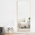 thumbnail image 4 of NeuType Full Length Mirror Floor Rectangle Gold 65"x22", 4 of 9