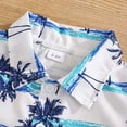 thumbnail image 4 of Staki Toddler Boy Outfits Boys Clothes Beach Kids Hawaii Shirt Button-Down Boy Outfits + Shorts 2T 3T 4T,White 3-4 Years, 4 of 9