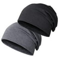 thumbnail image 4 of stanreset 2 Piece Stay Fashionable In Winter Trendy Cap For Cold Days Unisex Cotton Beanie Hat Hip Hop 5Set, 4 of 6