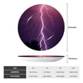 thumbnail image 2 of Wukai Thunderstorm Violet Purple Print Decorative Plate for Display,Bone China Decorative Plate, Ceramic Dinner Plate with Stand, Vertical Ceramic Plate-8in, 2 of 6