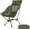 Green, variant on High Folding Camping Chair, 330lbs Portable Compact Chair with Wide Seat & Support (Black)