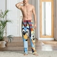 thumbnail image 2 of Silaia Bluey Print Mens Pajama Pants,Sleep & Lounge Pants, Men's Pajama Bottoms,PJ Bottoms with Pockets and Drawstring/Elastic Waist-3X-Large, 2 of 6
