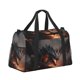 thumbnail image 2 of Fotbe Fiery Black Dragon Attack Bolsa de Viaje con Estampado, Bolsa de Fin de Semana para Mujer con Compartimento para Zapatos, Bolsa de Gimnasio con Bolsillo Húmedo, 2 of 7