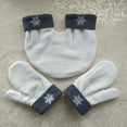 thumbnail image 3 of Guantes acolchados con bordado de copos de nieve para parejas que se toman de la mano, doblemente cálidos, gruesos, creativos y personalizados, 3 of 6