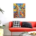 thumbnail image 4 of Gaeub Colorful Giraffes with Drinks Print Modern Canvas Wall Art Prints,Artwork Abstract Paintings,Canvas Decorative,Pictures on Canvas for Home Decorations,Wall Decor, 4 of 6