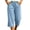 Blue, variant on Cotton Capri Pants for Women Casual Lounge Straight Leg Crop Pants with Pockets 2026 Summer Capris Khaki XXL