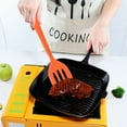 thumbnail image 3 of Integrated Small Silicone Spatula, Cooking Steak Frying Spatula, Kitchen Fried Egg Shovel Orange, 3 of 3