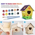 Dream Fun DIY Wooden Bird House Painting Kit for 3-8 Year Old Kid 3D