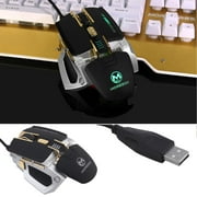 Morzzor High-End Wired 4000dpi Optical Gaming Mouse Metal Mechanical Macro Programming For PC Laptop Computer