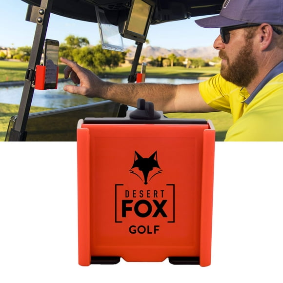 Carrito de teléfono DESERT FOX GOLF rojo ajustable para carrito de golf