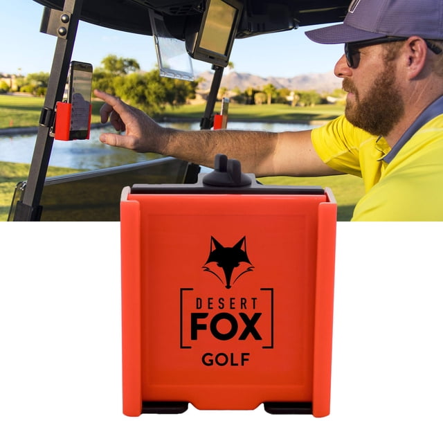 Carrito de teléfono DESERT FOX GOLF rojo ajustable para carrito de golf