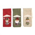 thumbnail image 3 of Funda para botella de vino navideña, alce, muñeco de nieve, Papá Noel, bolsas de vino navideñas, funda para botella de vino, 3 of 5