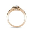 thumbnail image 2 of 7/8ct Black & White Diamond Engagement Ring 14K Rose Gold, 2 of 4