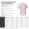 thumbnail image 4 of Bixox Men's Cute Rabbit Flower Printed Short Sleeve Skinny Athletic T-Shirt, 4 of 6