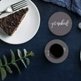 thumbnail image 6 of FMSHPON Get Set of 6 Round Coaster for Drinks, Absorbent Ceramic Stone Coasters Cup Mat with Cork Base for Home Kitchen Room Coffee Table Bar Decor, 6 of 6