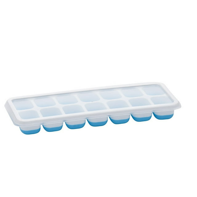 WRKEKC Clearance Leakproof Silicone Ice Cube Tray - Lid for Spill-Free Freezing
