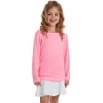 thumbnail image 2 of Pink Platinum Girls' Rash Guard Shirt - 2 Pack UPF 50+ Long Sleeve Quick Dry Swim Shirt (Size: 4-16), 2 of 7