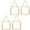 7cm, variant on Yihuala 4Pcs Glass Hanging Frame Gold Metal Picture Frame Clear Glass Floating Frames Hanging Work Display Frames for Pressed