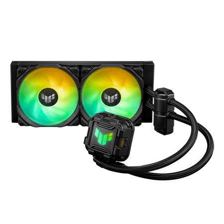 ASUS TUF Gaming LC II 240 ARGB All-in-One Liquid CPU Coolers with Aura Sync, 2x TUF Gaming 120mm ARGB Radiator Fans, Reinforced Tubing, Compatible with Latest Intel & AMD CPUs