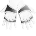 thumbnail image 4 of Weight Lifting Gloves With Silicone Grip For Gym Use Designed For Both Men And Women In Size L Color Black Featuring Moisture Prevention 1 Pair, 4 of 5