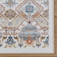 thumbnail image 6 of Crystal Print Tanis Traditional Moroccan Ivory Non-Slip Washable Indoor Area Rug, 3x5, 6 of 7