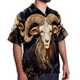 thumbnail image 2 of Aries Constellation Men's Short Sleeve Shirts, Casual, Printed, Button Down Short, Summer Beach Shirts, Unisex, 2 of 6