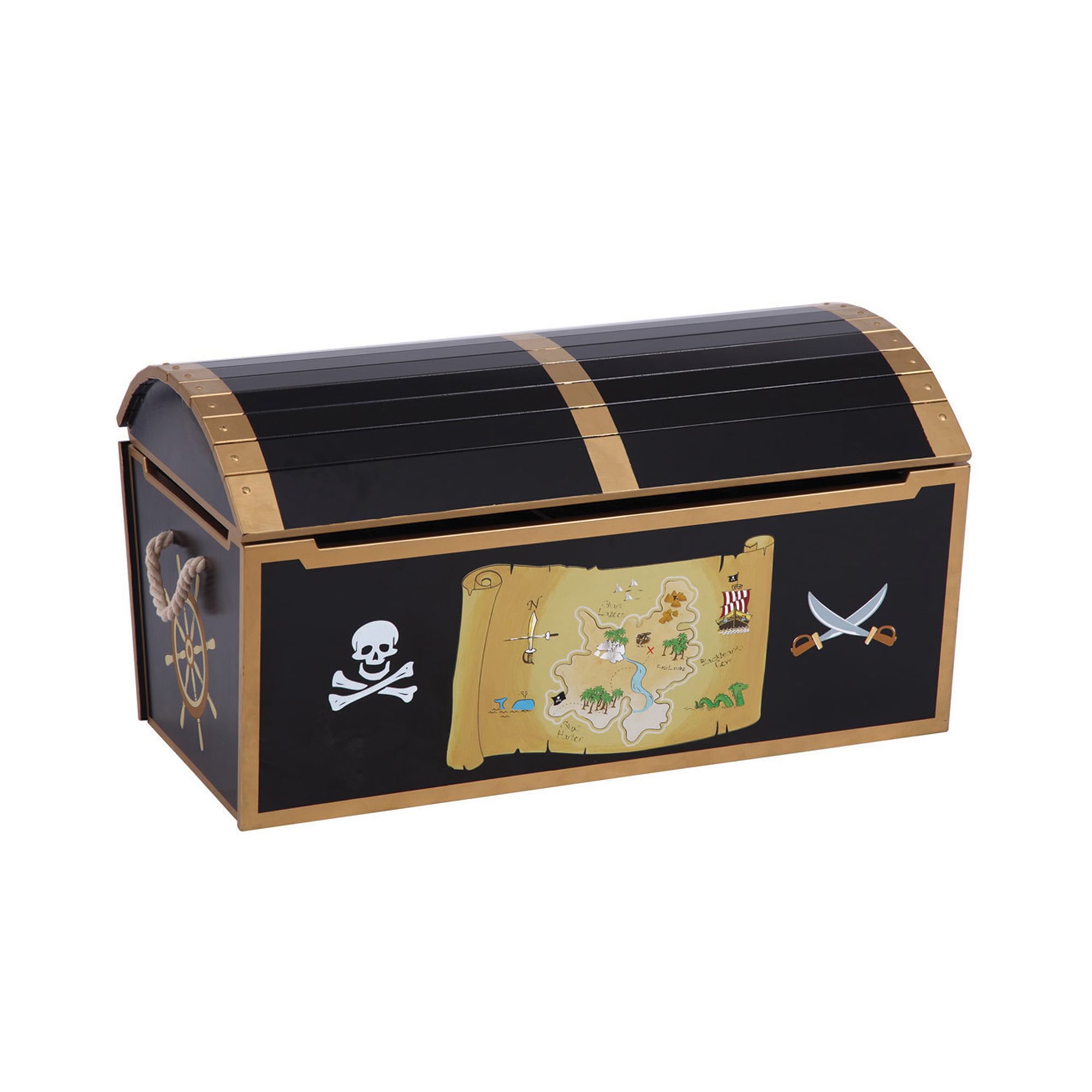 pirate treasure chest toy box storage