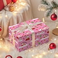 thumbnail image 3 of RKSTN Christmas Gift Wrapping Paper Funny And Fun Santa Claus Gift Wrapping Paper 5Pc Pink (Style 2), 3 of 5