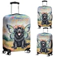 thumbnail image 2 of Welcome Spring Fairy Newfoundland in Flower Meadow Travel Luggage Cover Newfie Dog Lover Gifts Suitcase Dust Protective Decor - 13002, 2 of 5