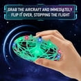 thumbnail image 4 of Mini Hand Drone for Kids Adults, 360° Drone Mini Helicopter RC UFO Flying Toy With Colorful light strip, Hand Operated Sensory Flying Drone UFO Toy for Boys Girls, Green, 4 of 8