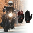 thumbnail image 2 of Unique Bargains 1 Pair Motorcycle Cycling Gloves Breathable Touchscreen Driving Gloves XL Black Red Polar Fleece, 2 of 6