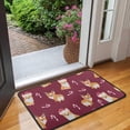 thumbnail image 2 of Christmas Corgi Door Rugs,Washable Non Slip Door Mats Indoor,Decorative Door Mats,Entry Mat Indoor for Entrance,Bedroom,Kitchen,Bathroom,30"x17", 2 of 6