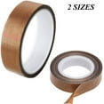 thumbnail image 2 of Jinsinto 2 Pieces High Temperature Tape, Teflon Tape, 2 Sizes 0.13mm Thickness, 10m Length High Temperature Tape Ptfe Tape/teflon Tape, 2 of 5