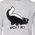 thumbnail image 4 of Inktastic Animals Cute Skunk Wasn't Me Long Sleeve Youth T-Shirt, 4 of 5