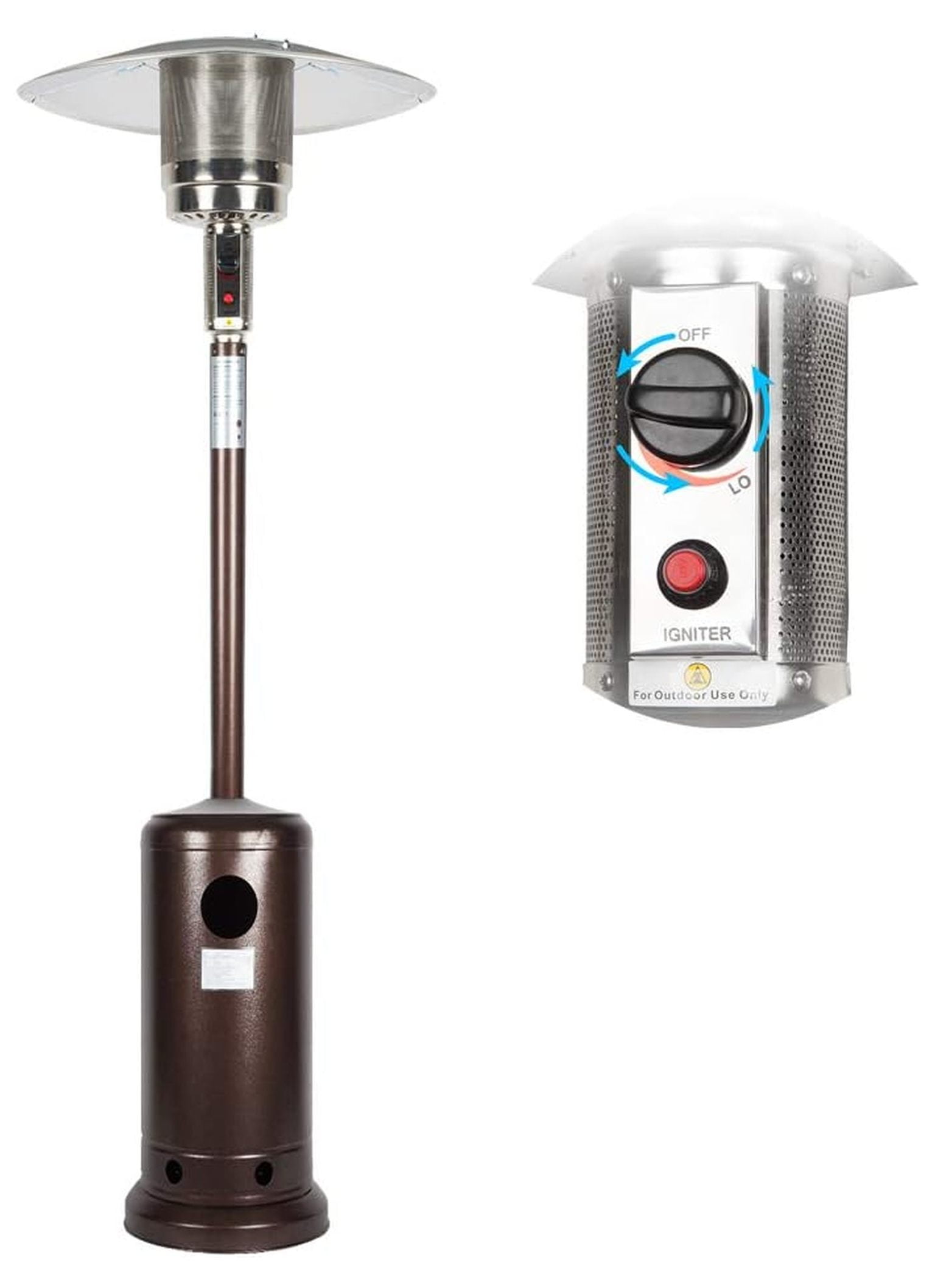 Appliances Hampton Patio Heater Mainstays 48,000 BTU Propane Gas