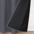 thumbnail image 3 of Tchckioa Solid Color Blackout Curtains,Thermal Insulated Grommet Window Drapes for Apartment,2 Panels,52x84 Inch,Gray, 3 of 6