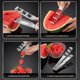 thumbnail image 5 of Pemotong tembikai keluli tahan karat, alat hebat untuk memotong tembikai, digunakan di rumah untuk memotong buah menjadi kubus dan mengikis dagingnya, 5 of 7